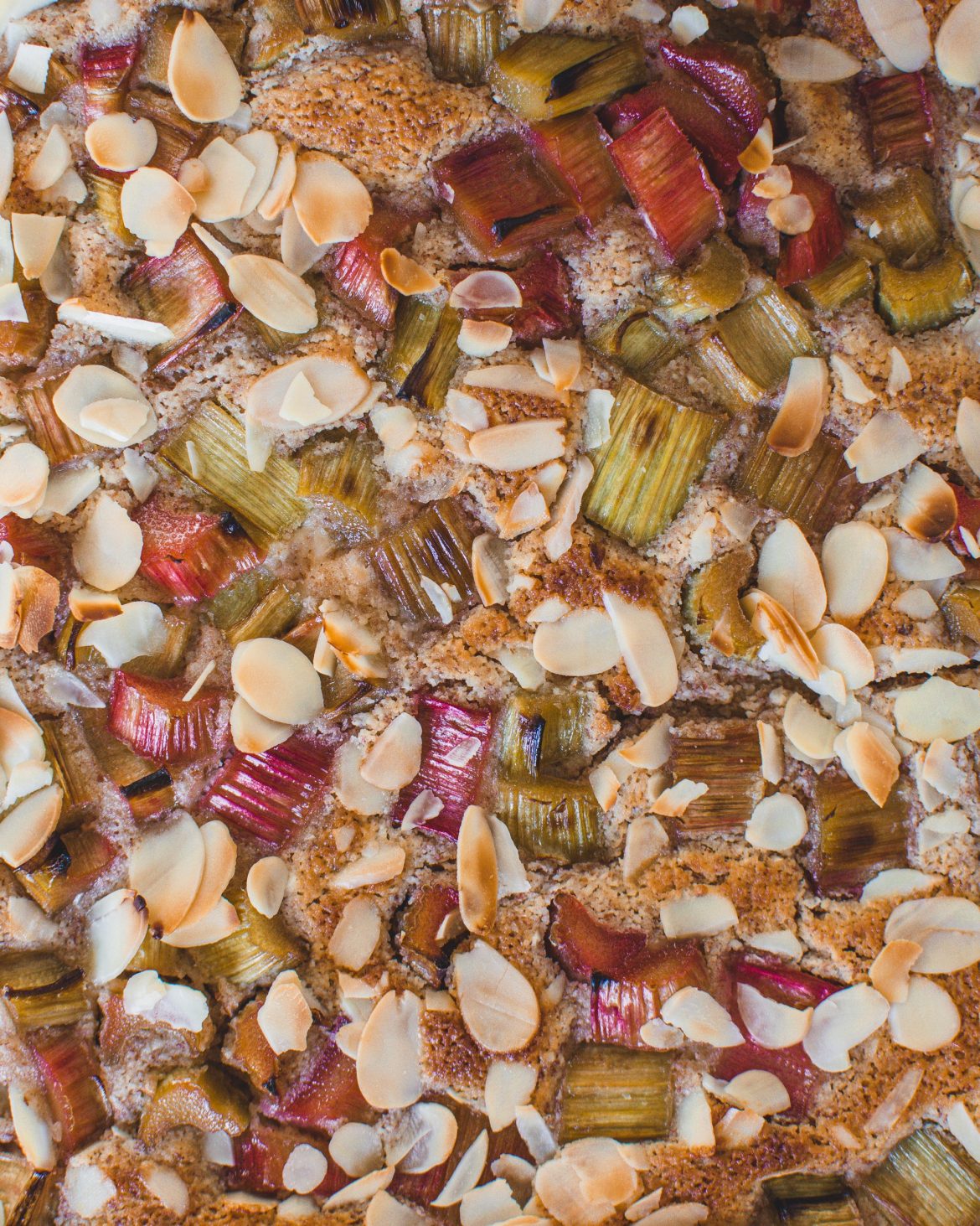Easy rhubarb frangipane tart