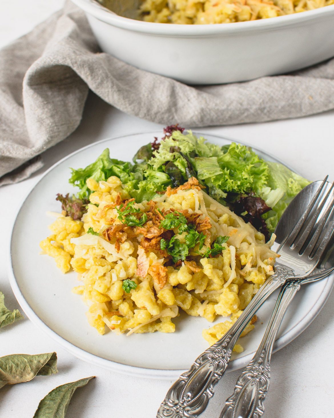 Vegane Käsespätzle