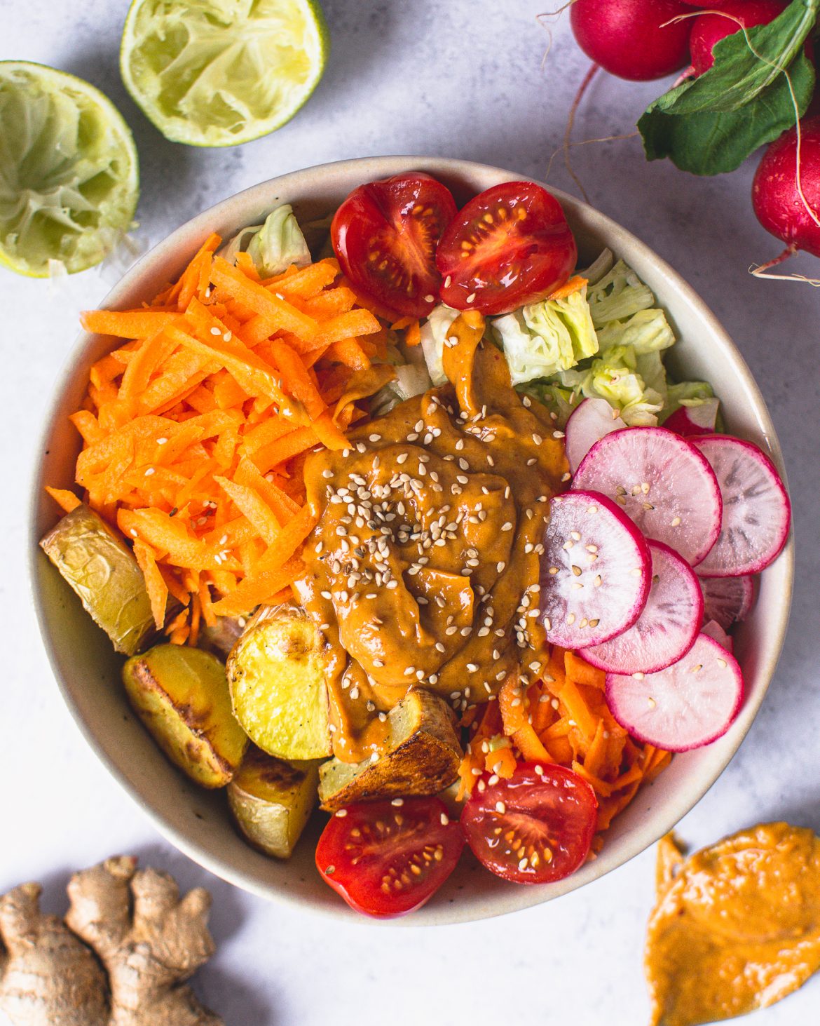 Gado Gado Bowl mit Erdnusssauce